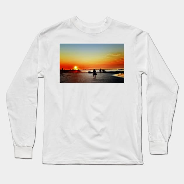 Follow The Sun Long Sleeve T-Shirt by JimDeFazioPhotography